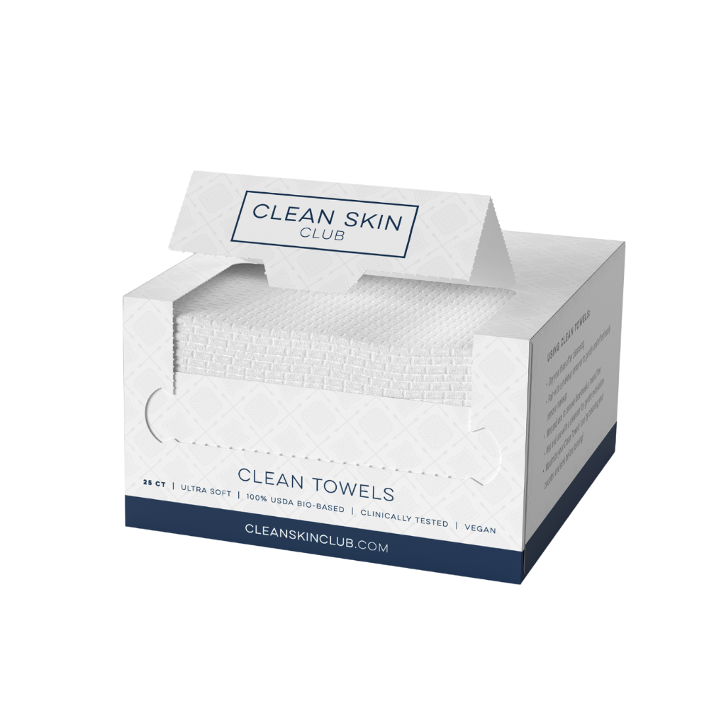 Clean Towels 25 Count Clean Skin Club UK